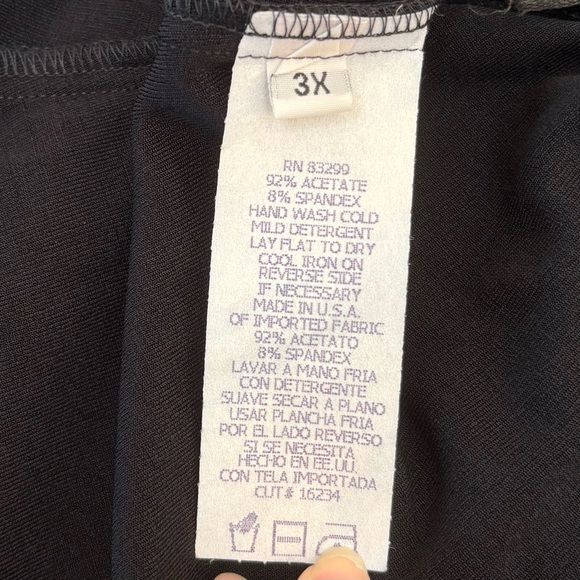 Onyx Nite Long Open Front Studded Long Sleeve Cardigan Style Jacket Plus 3X- NWT - Picture 6 of 8